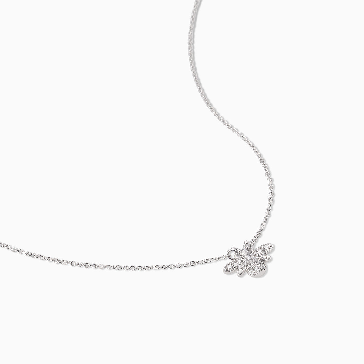Bee Necklace | Silver | Product Detail Image | Uncommon James