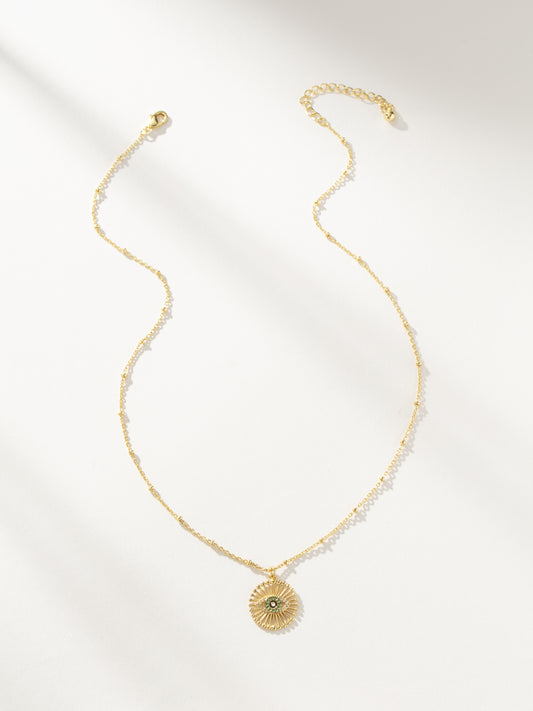 Evil Eye Pendant Necklace | Gold | Product Image | Uncommon James