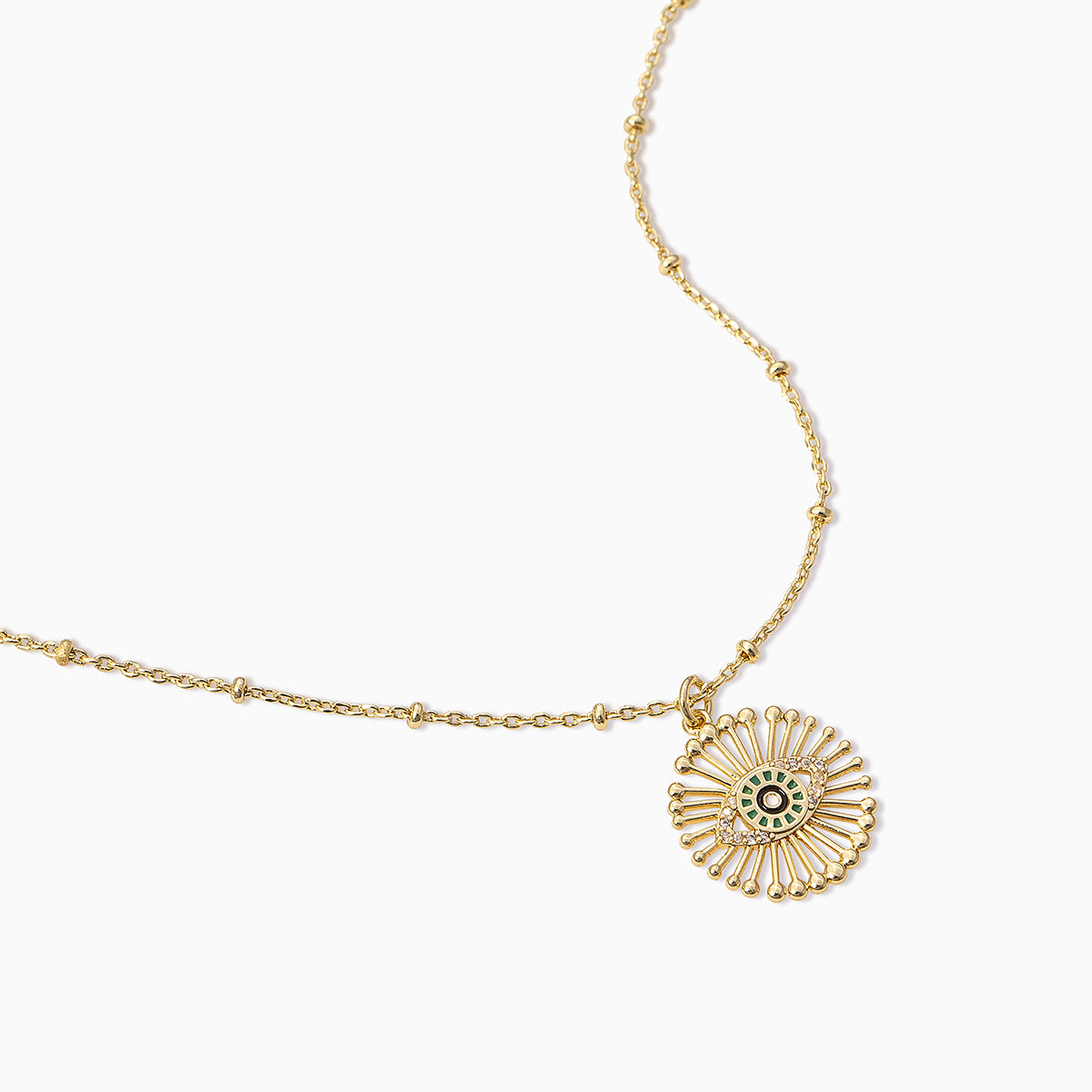 Evil Eye Pendant Necklace | Gold | Product Detail Image | Uncommon James