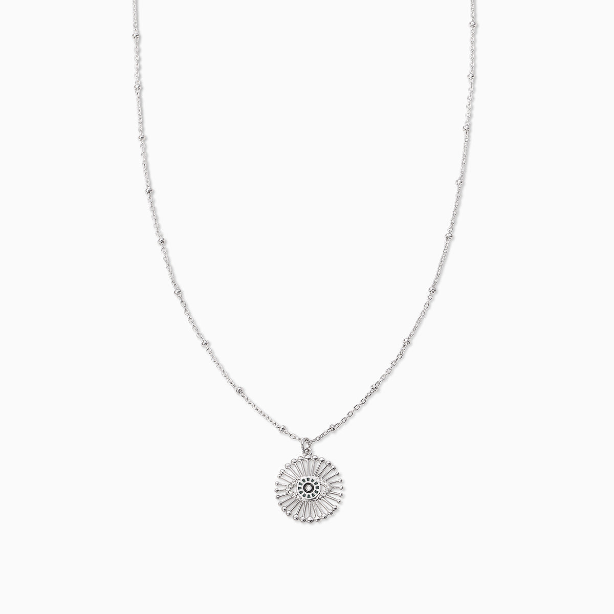 Evil Eye Pendant Necklace | Silver | Product Image | Uncommon James