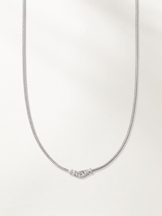Locked In Snake Chain Necklace | Silver | Product Image | Uncommon James