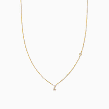 Pavé Initial Necklace | Gold Z | Product Image | Uncommon James