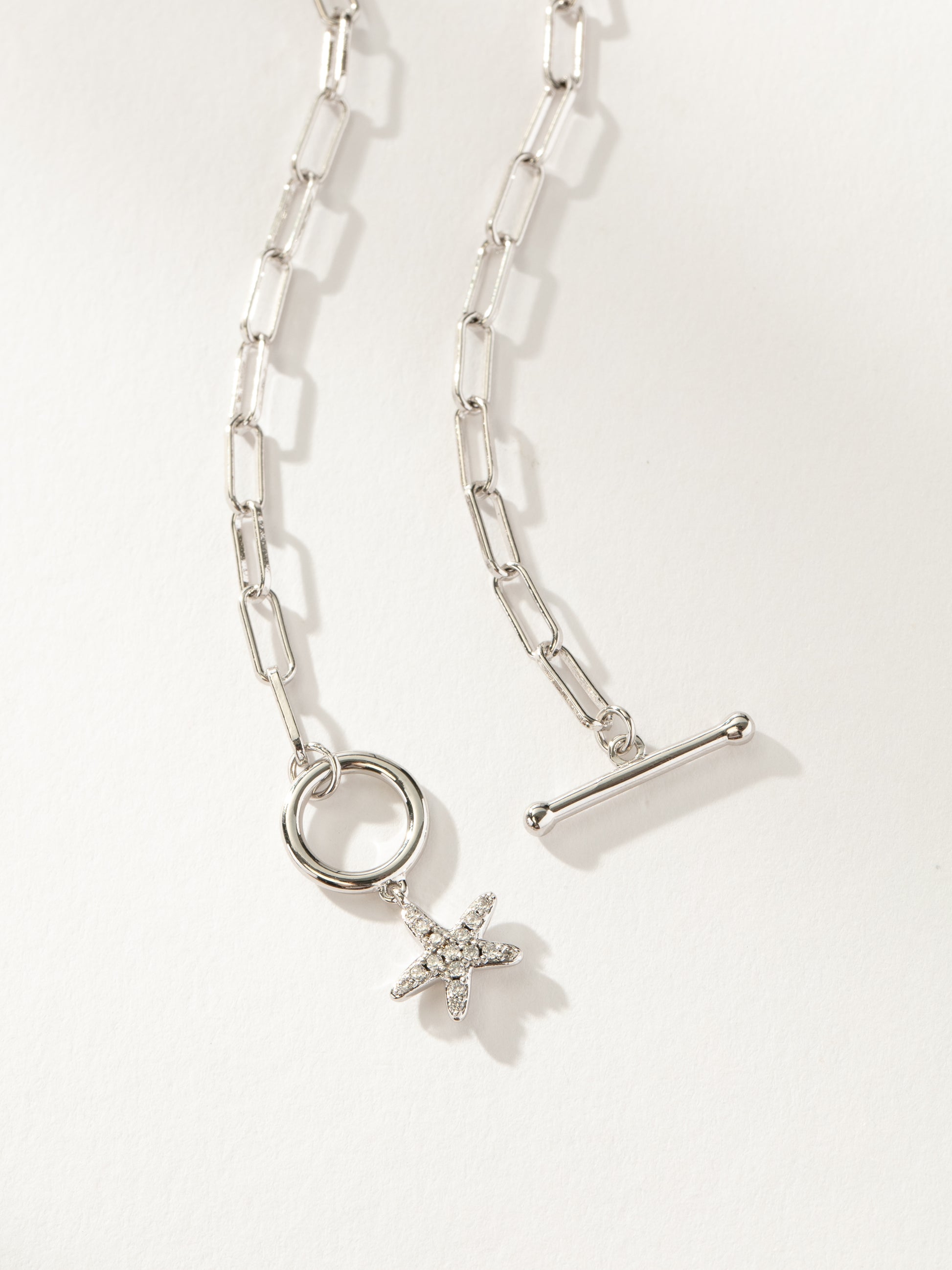 Starfish Pendant and Chain Necklace | Silver | Product Detail Image | Uncommon James