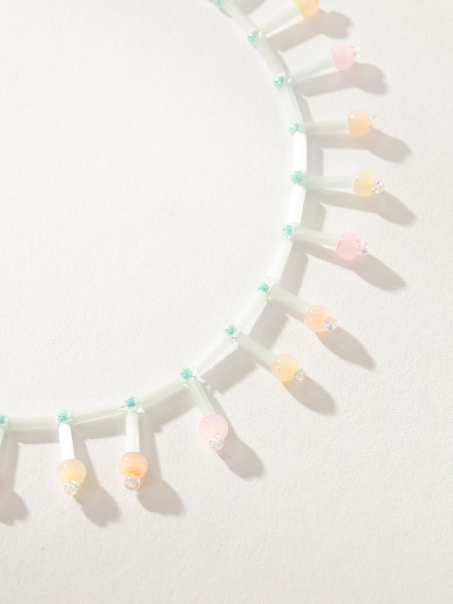 Ocean Floor Beaded Anklet | Blue/Pink | Product Detail Image | Uncommon James