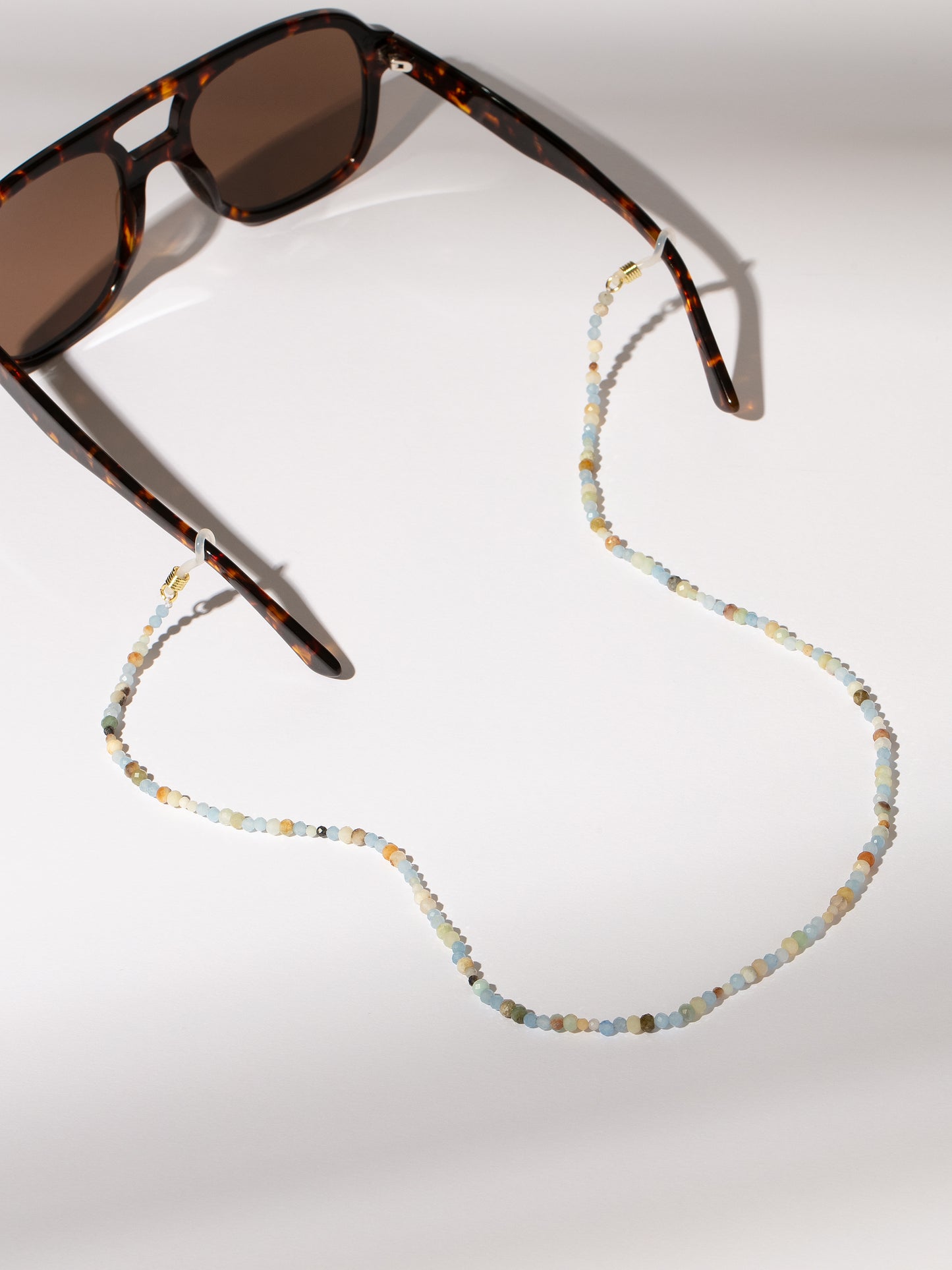 Seaside Beaded Sunglasses Chain | Blue | Product Detail Image | Uncommon Lifestyle