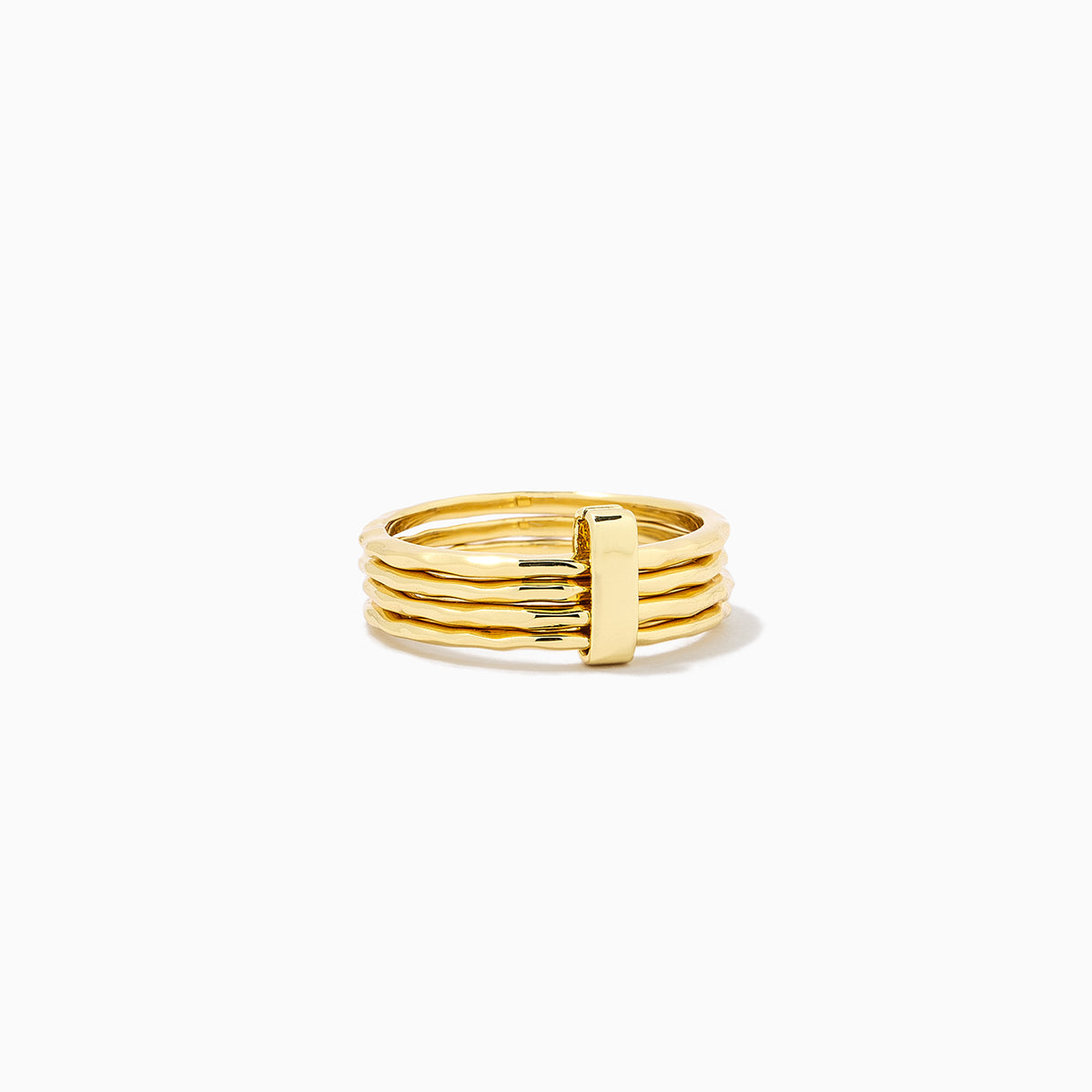 Bar None Layered Ring | Gold | Product Detail Image | Uncommon James