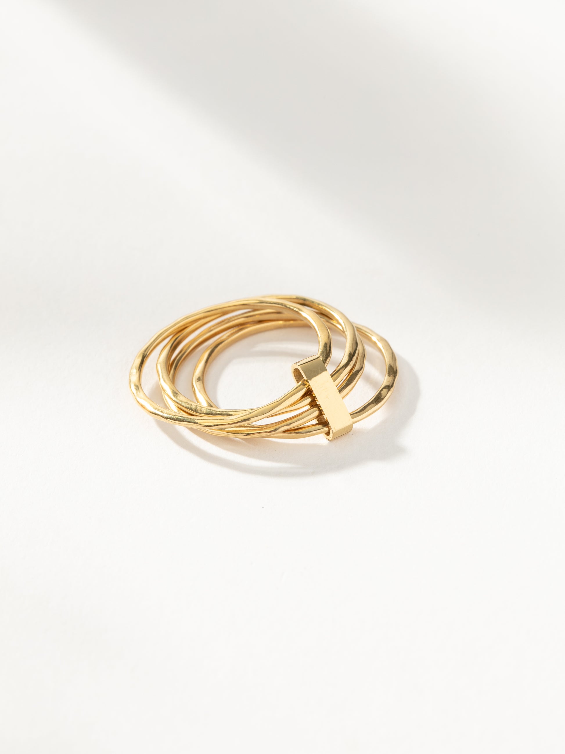 Bar None Layered Ring | Gold | Product Detail Image | Uncommon James