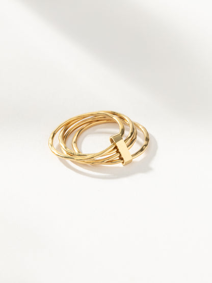 ["Bar None Layered Ring ", " Gold ", " Product Detail Image ", " Uncommon James"]