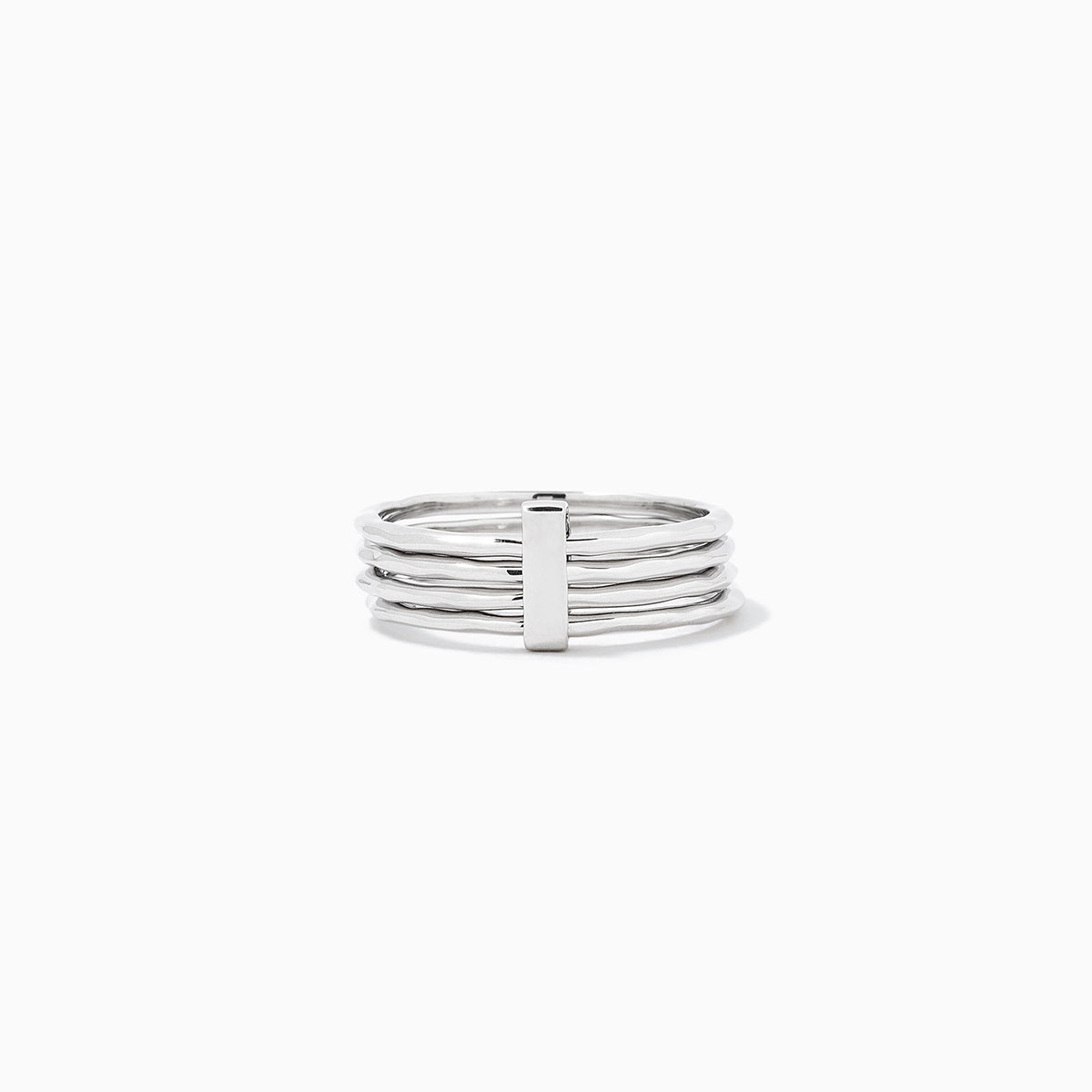 Bar None Layered Ring | Silver | Product Image | Uncommon James