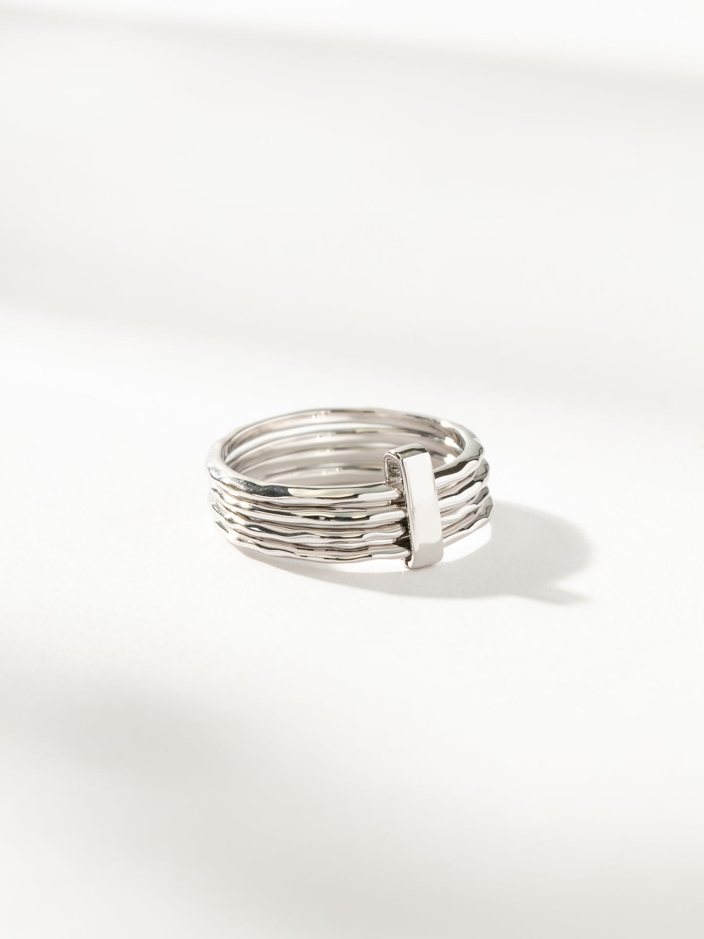 Bar None Layered Ring | Silver | Product Image | Uncommon James