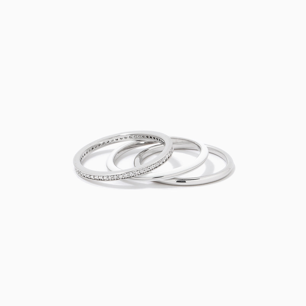 White Hot Forever Ring (Set of 3) | Silver | Product Detail Image | Uncommon James