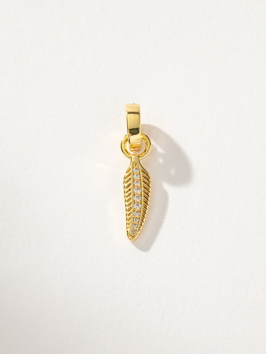 Feather Charm | Gold | Product Image | Uncommon James
