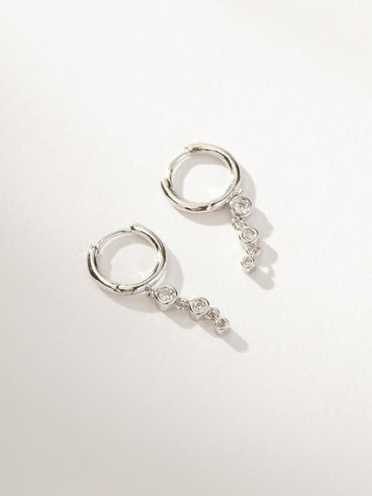 ["City Lights Huggie Earrings ", " Silver ", " Product Image ", " Uncommon James"]