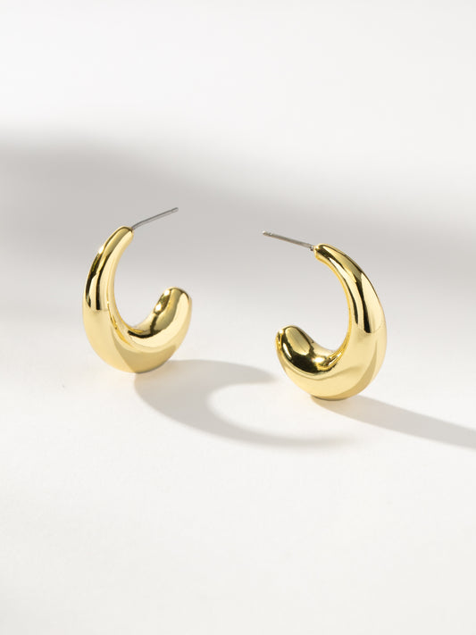 Dome Hoop Earrings | Gold | Product Image | Uncommon James