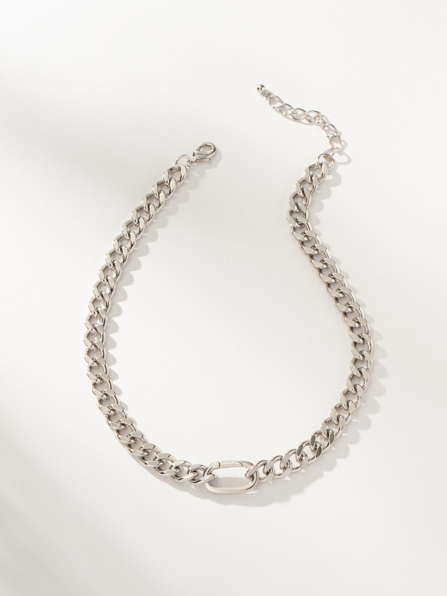 Bold Curb Chain Necklace | Silver | Product Image | Uncommon James