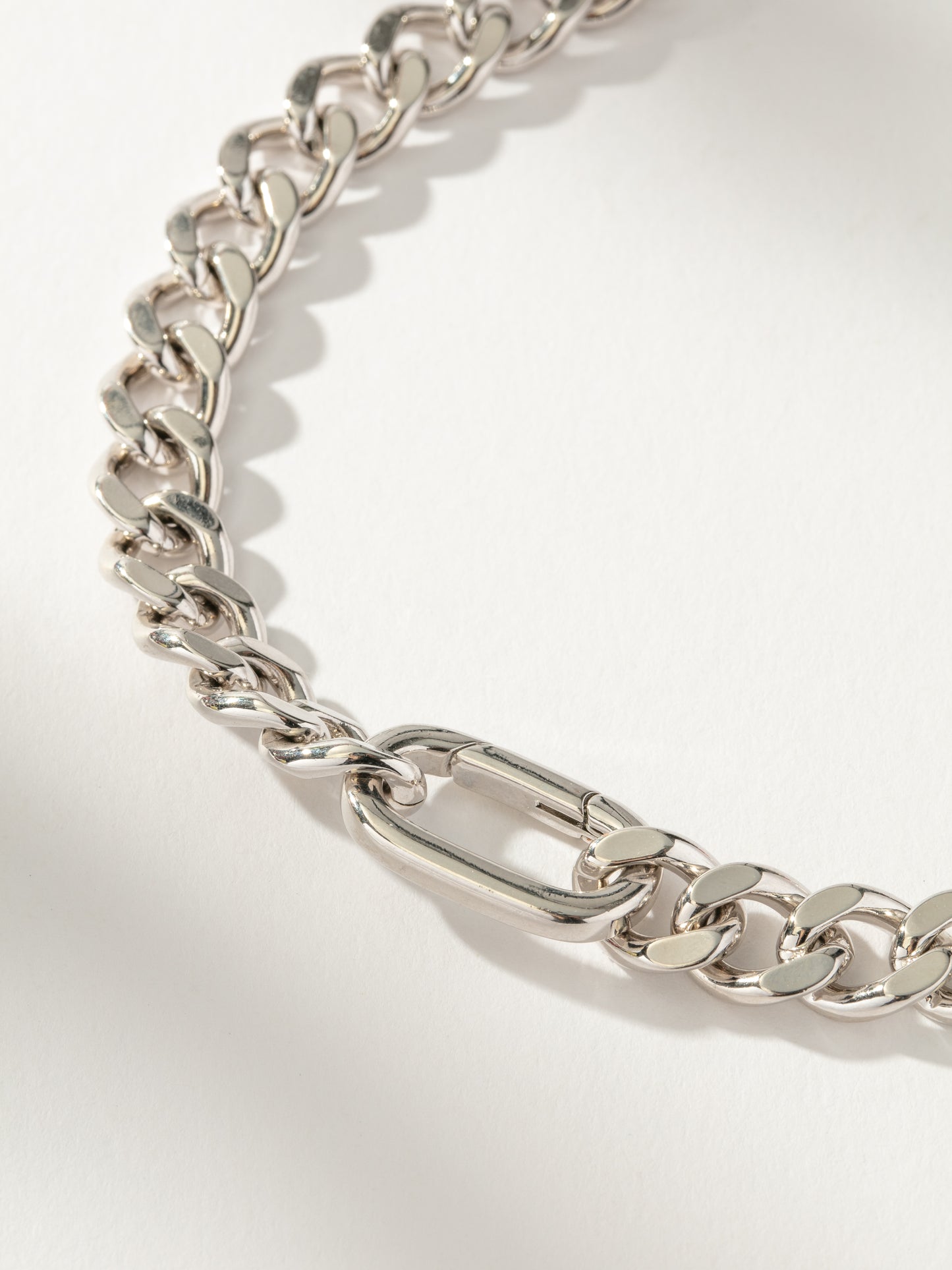 Bold Curb Chain Necklace | Silver | Product Detail Image | Uncommon James