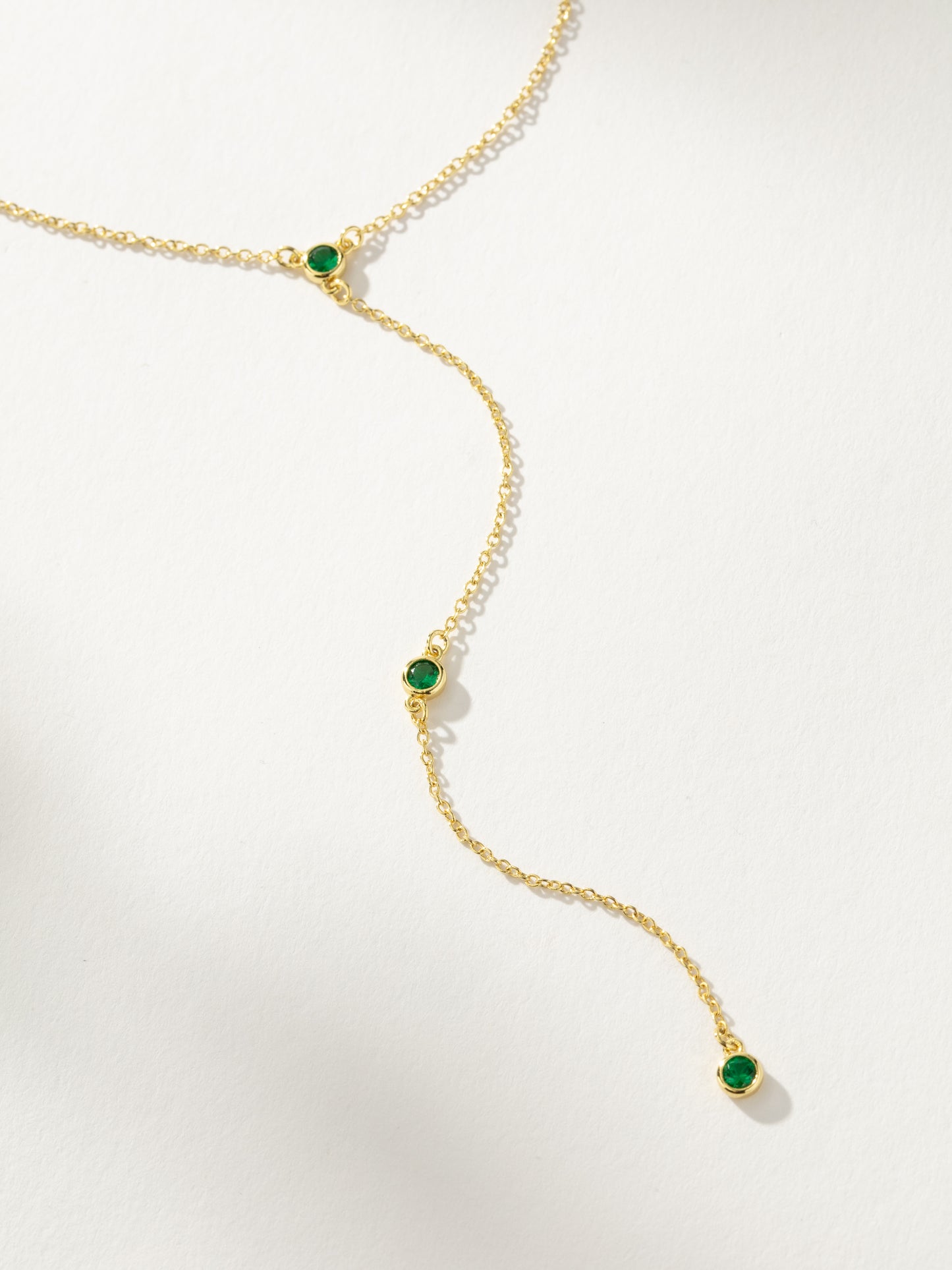 Envious Lariat Necklace | Gold | Product Detail Image | Uncommon James