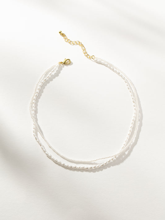 Layered Pearl Necklace | Gold | Product Image | Uncommon James