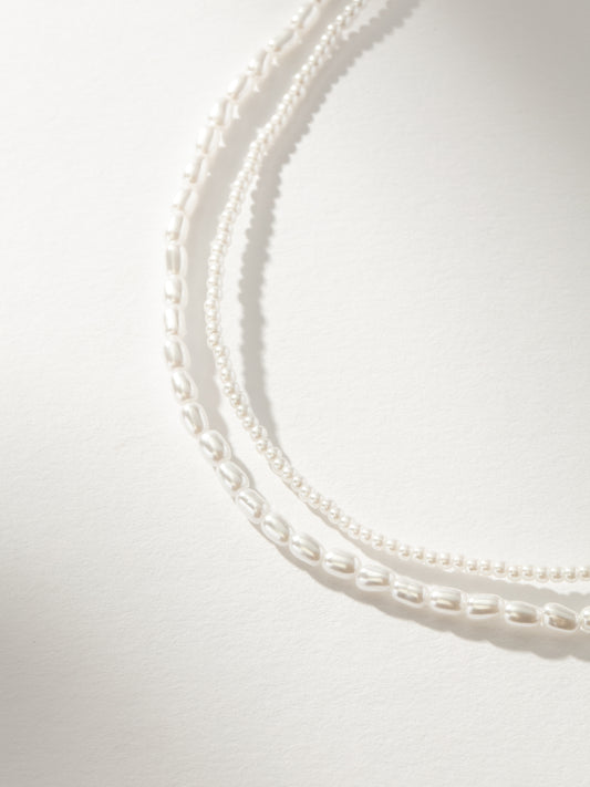 Layered Pearl Necklace | Gold | Product Image | Uncommon James