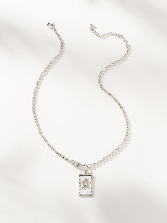 Rosy Pendant Necklace | Silver | Product Image | Uncommon James