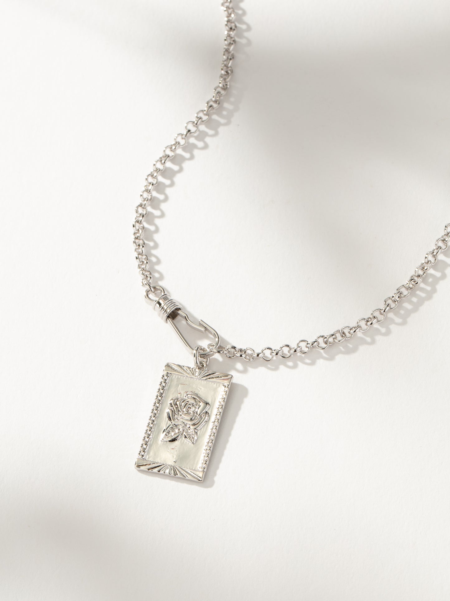 Rosy Pendant Necklace | Silver | Product Detail Image | Uncommon James