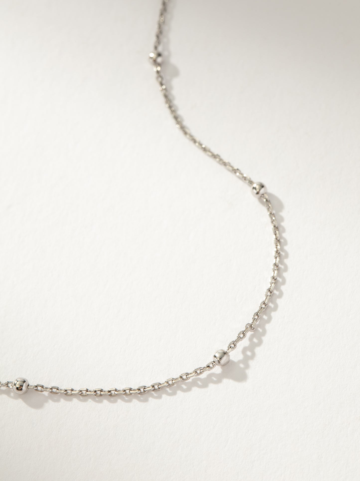 Satellite Chain Necklace | Silver | Product Detail Image | Uncommon James