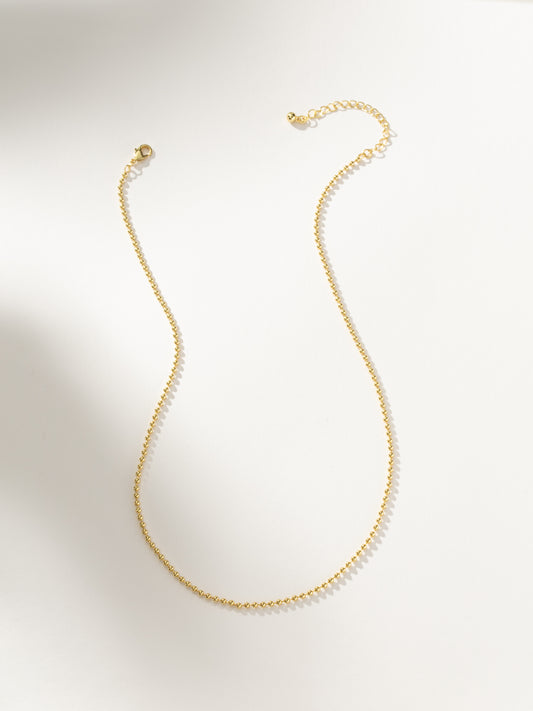 Simple Ball Chain Necklace | Gold | Product Image | Uncommon James