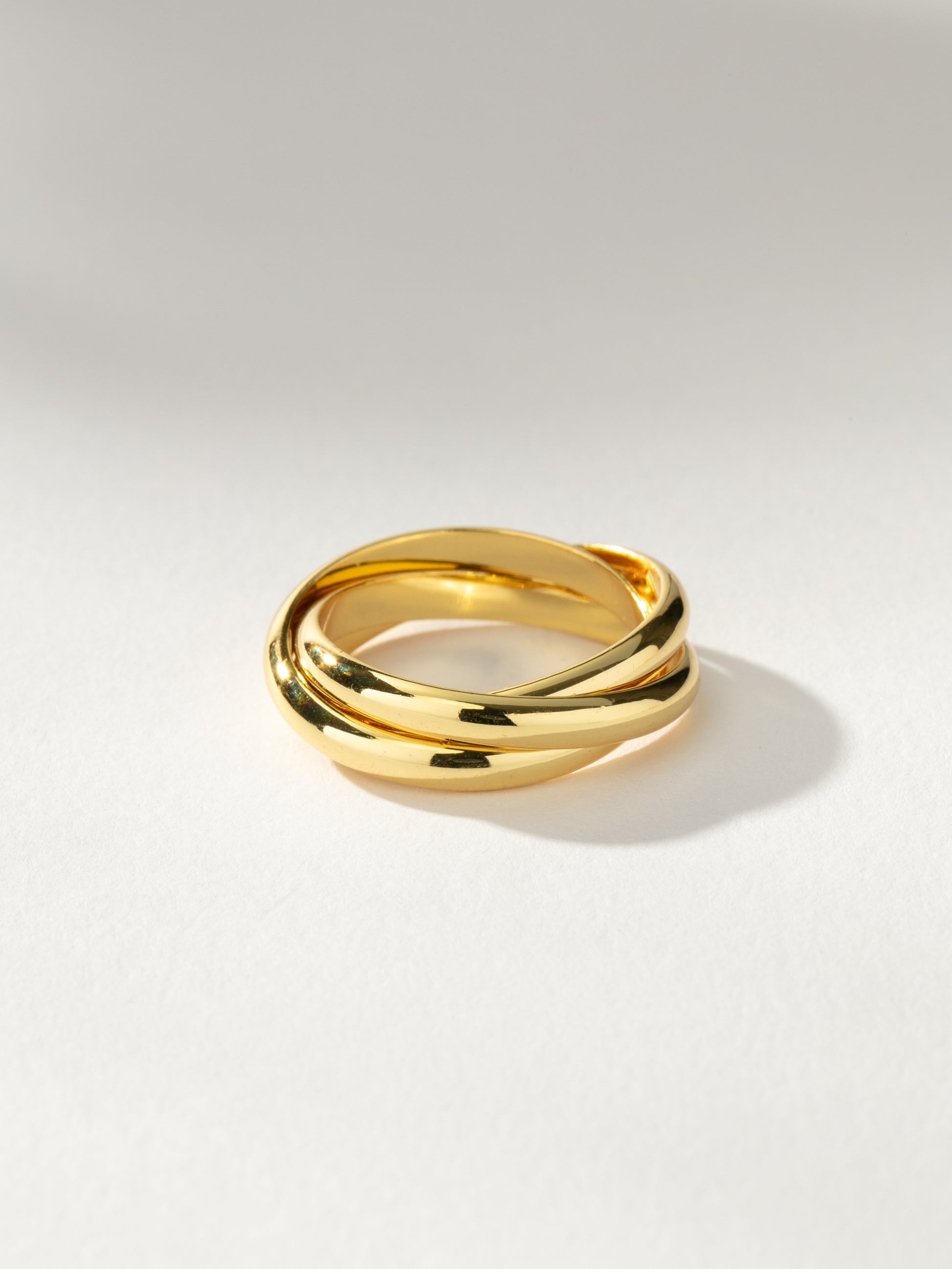 Layered Crossover Ring | Gold | Product Image | Uncommon James