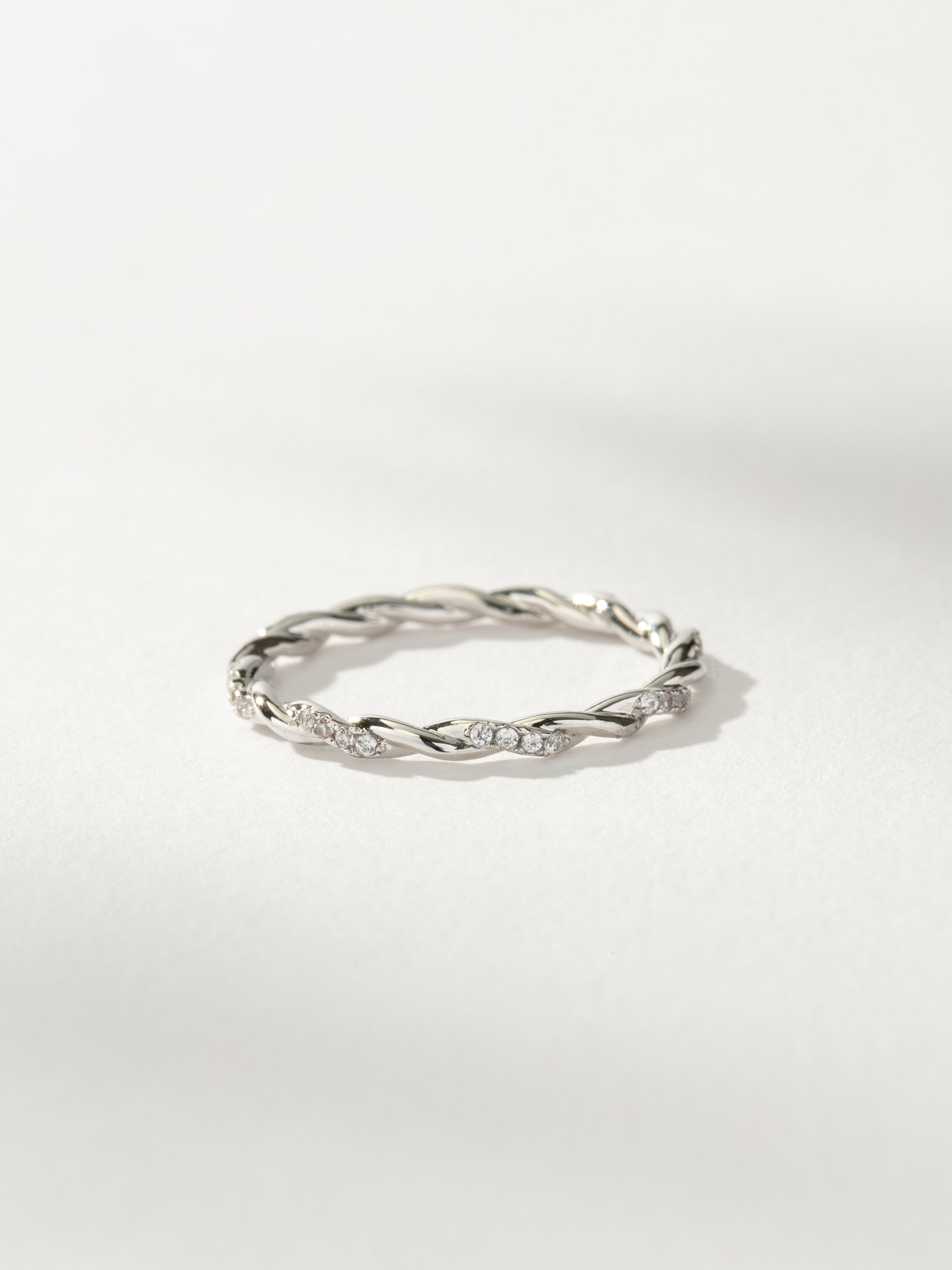 Dainty Twist Ring in Gold and Silver | Dainty Ring | Uncommon James