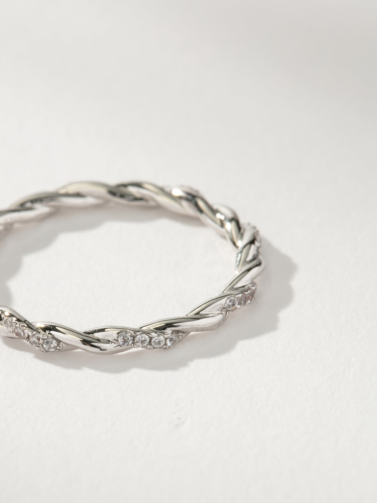 Dainty Twist Ring | Silver | Product Detail Image | Uncommon James