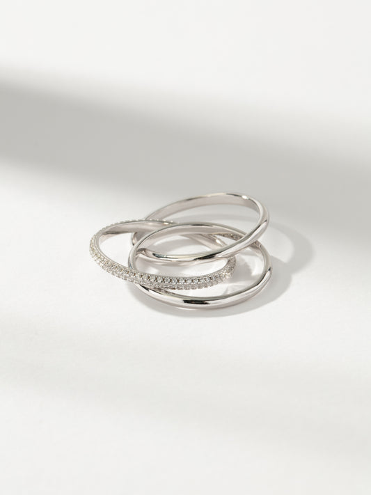 Layered Movement Ring | Sterling Silver | Product Detail Image | Uncommon James