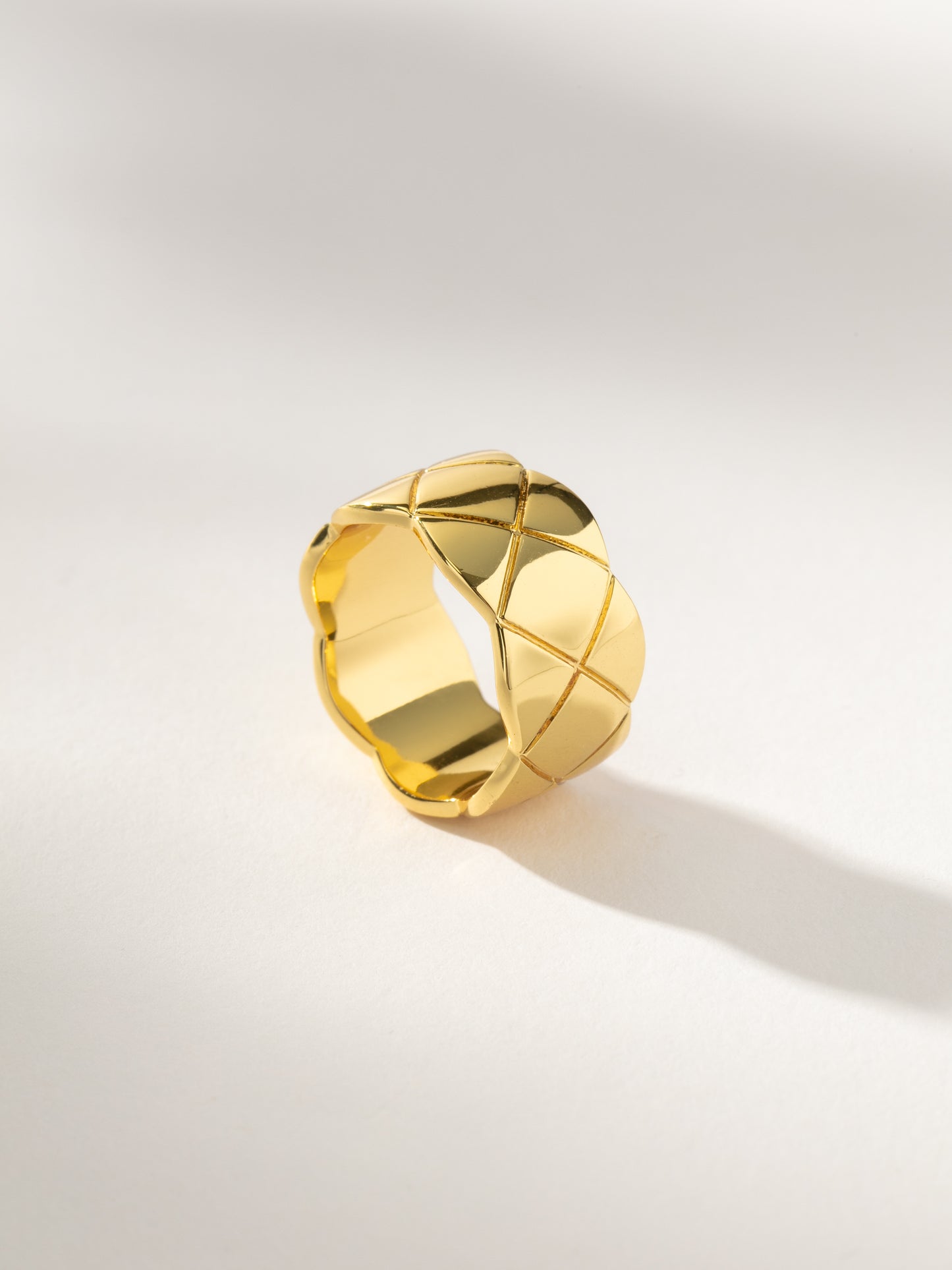 Quilted Ring | Gold | Product Image | Uncommon James