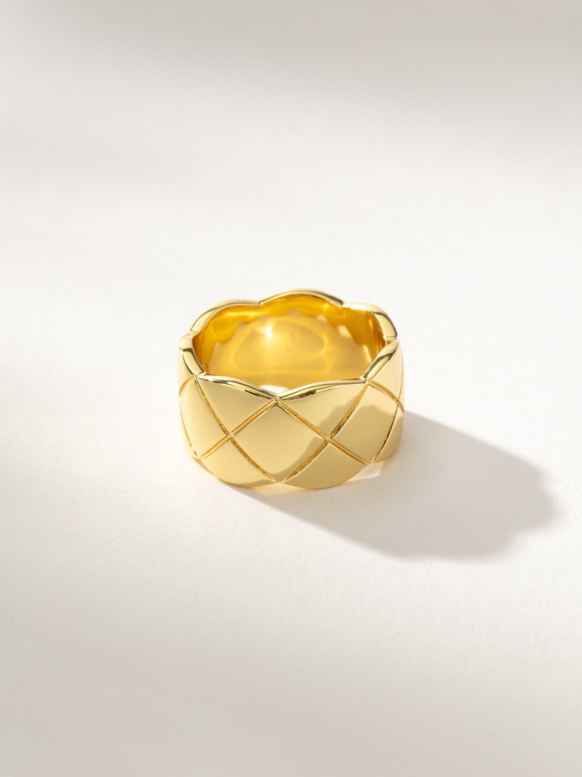 Quilted Ring | Gold | Product Detail Image | Uncommon James