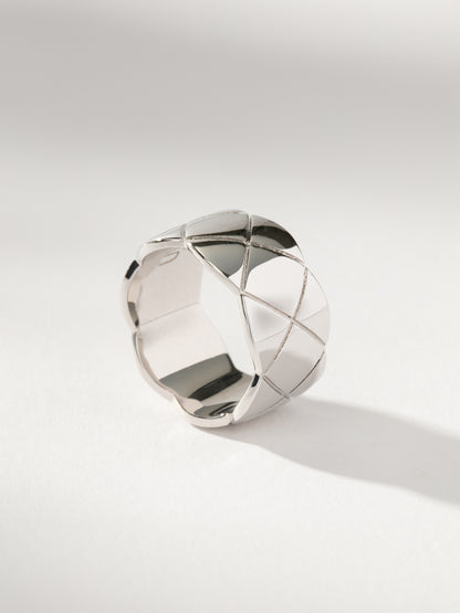 ["Quilted Ring ", " Silver ", " Product Image ", " Uncommon James"]