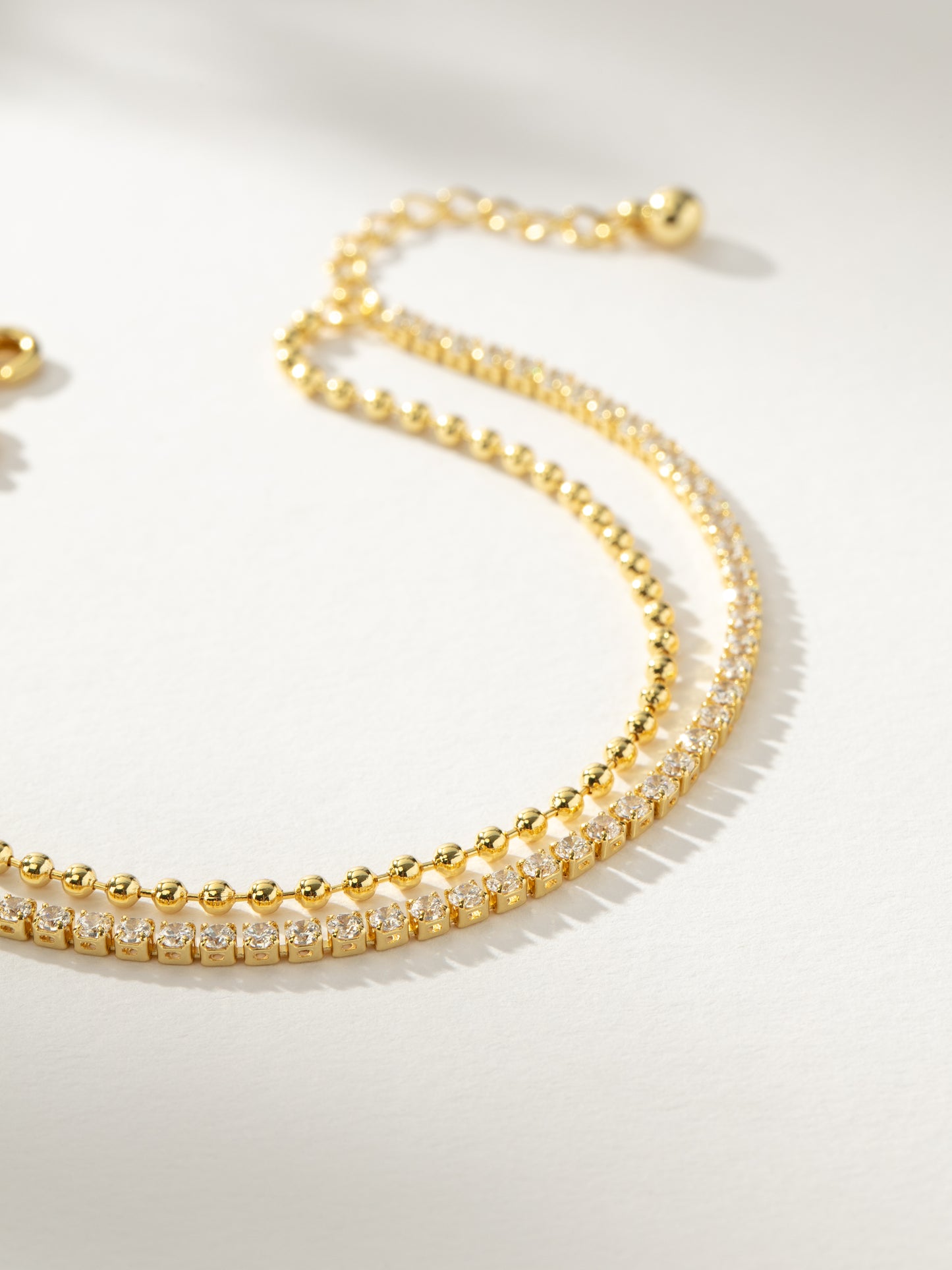 Happy Hour Layered Tennis Bracelet | Gold | Product Image | Uncommon James 