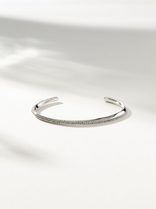 Modern Woman Pavé Bracelet | SILVER | Product Image | Uncommon James