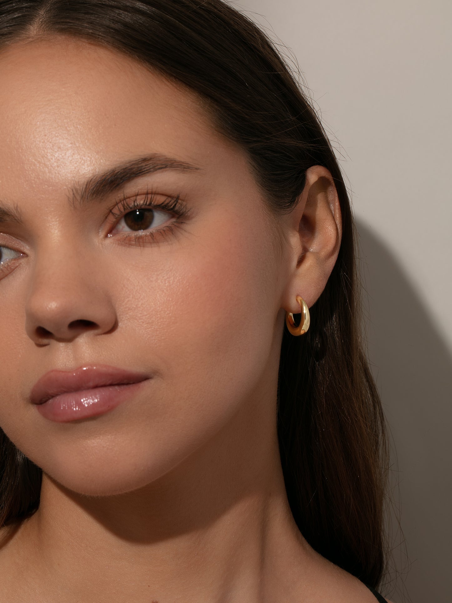  Good Looking Dome Hoop Earrings | Model Image | Uncommon James