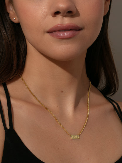 ["11:11 Pendant Necklace ", " Model Image ", " Uncommon James"]