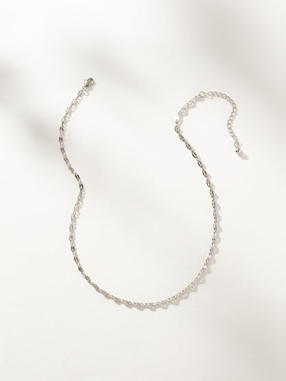 ["Eclectic Chain Necklace ", " Silver ", " Product Image ", " Uncommon James"]