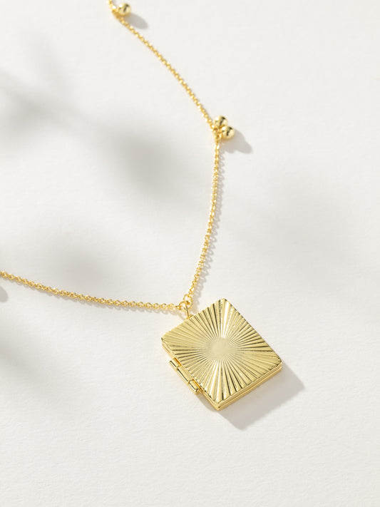 Life's Moments Locket Necklace | Gold | Product Detail  Image | Uncommon James