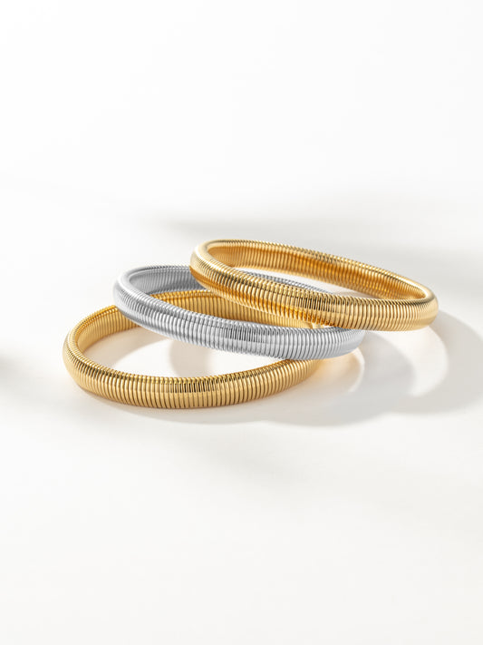 Cleo Bracelet (Set of 3) | Mixed Metal | Product Image | Uncommon James