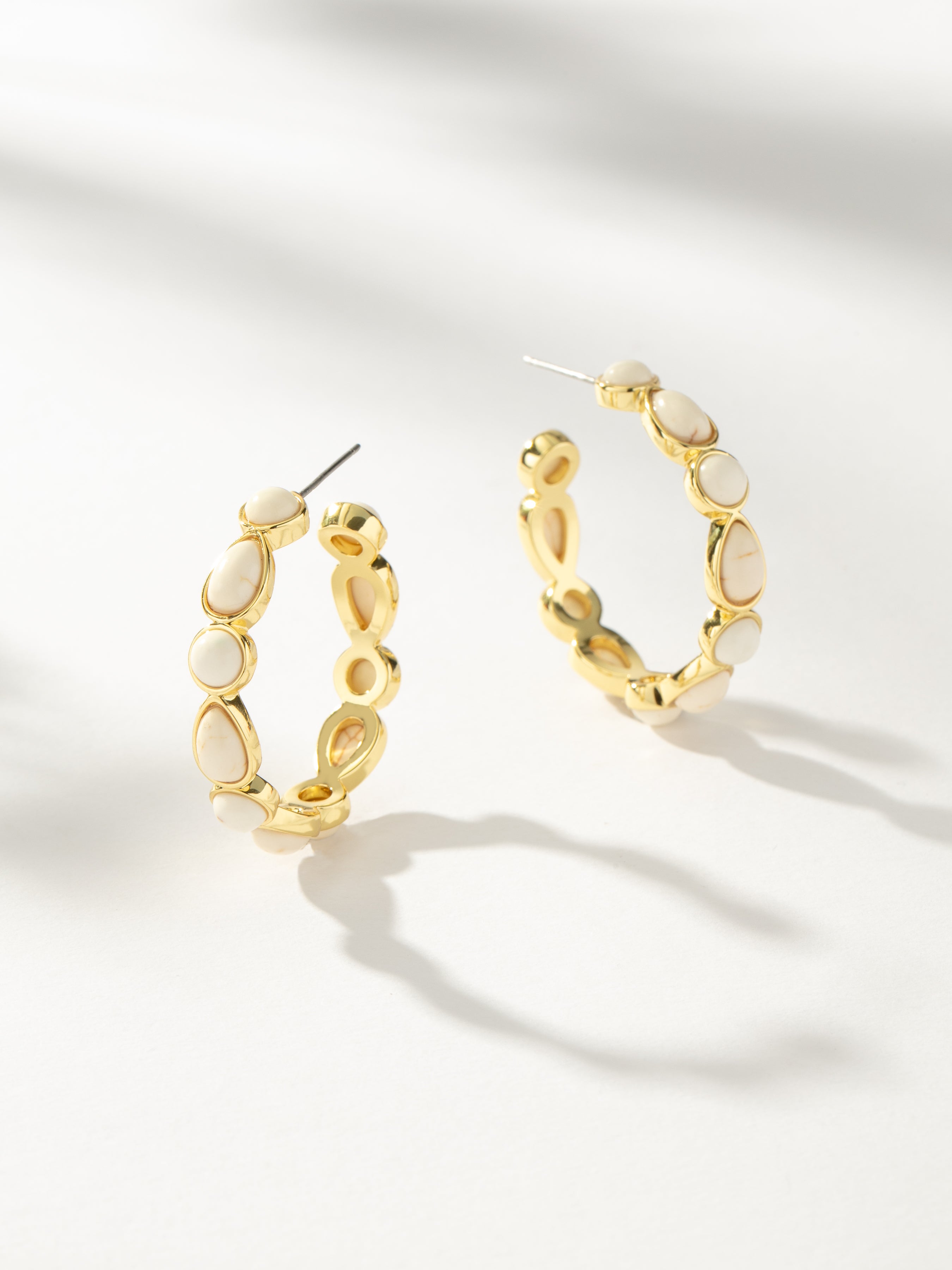 アクセサリー FORSOMEONE HOOP EARRING GOLD Women's Dome Hoop Earrings - Gold Earrings- JAXXON