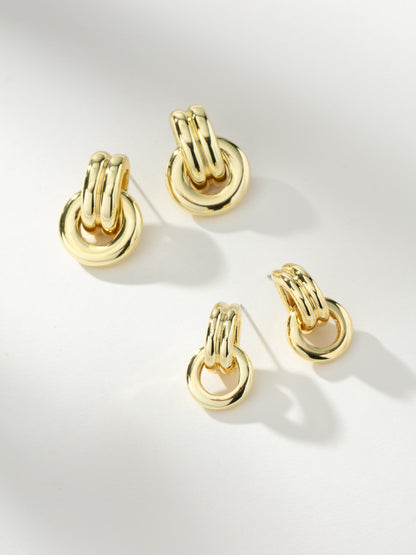 ["Knotted Hoops ", " Gold Small Gold Large ", " Group Image ", " Uncommon James"]