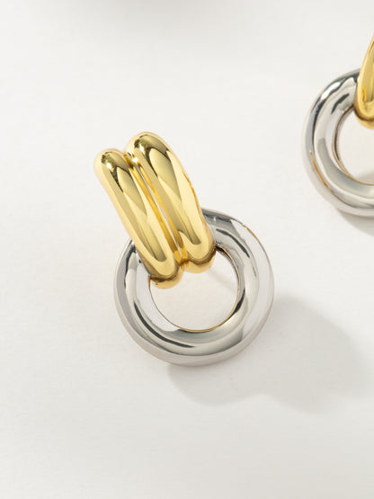 ["Knotted Hoops ", " Mixed Metal Medium ", " Product Image ", " Uncommon James"]