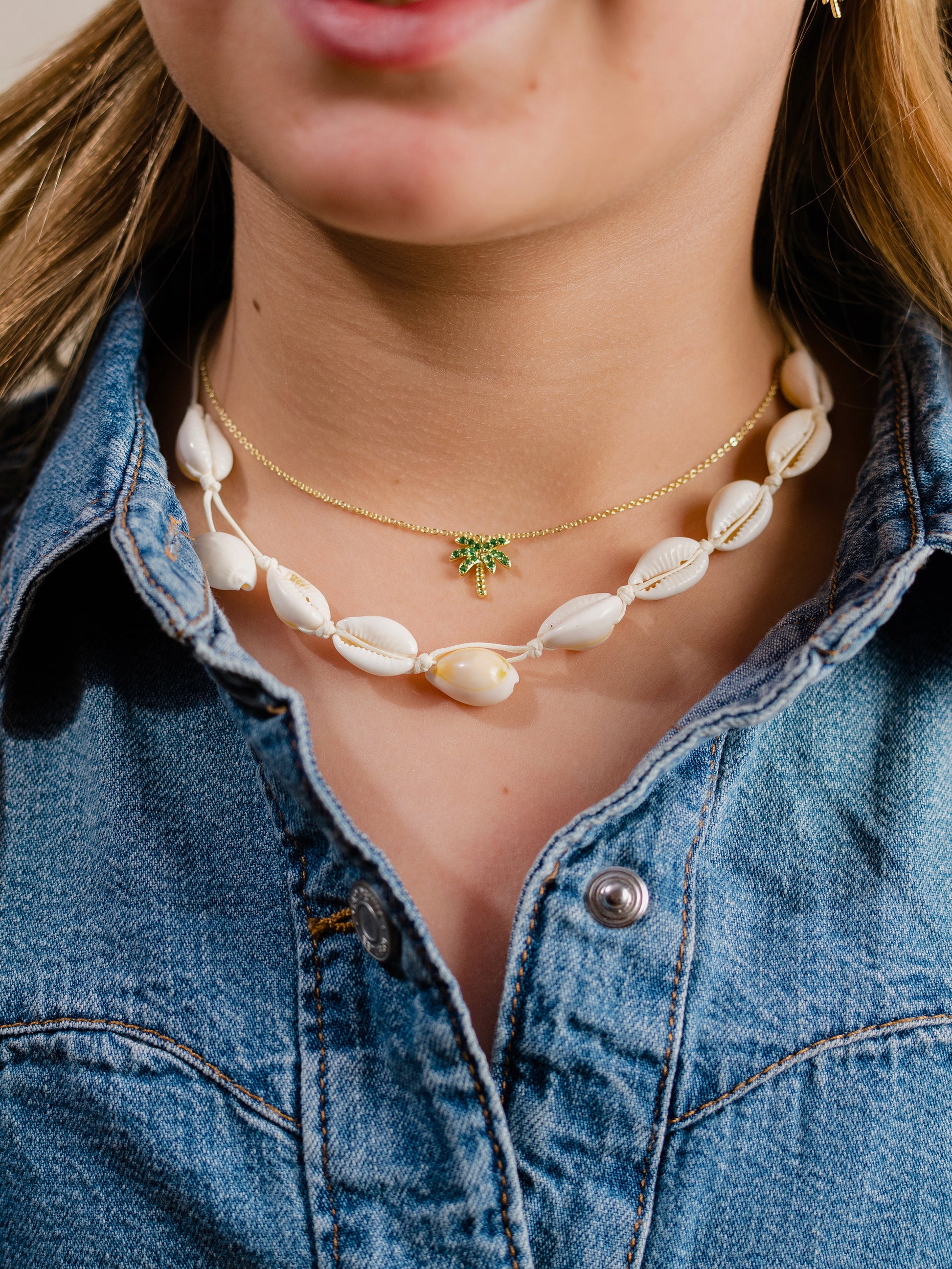 Puka Shell Shell Necklace For Girls Puka Shell Beach-style Choker