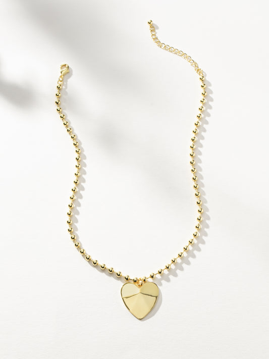 Romance Heart Necklace | Gold | Product Image | Uncommon James