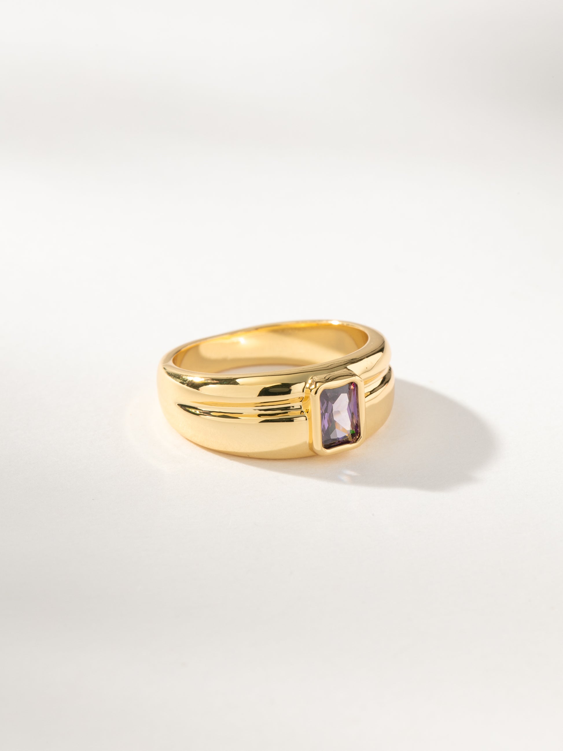 Birthstone Ring | Gold February | Product Image Detail | Uncommon James