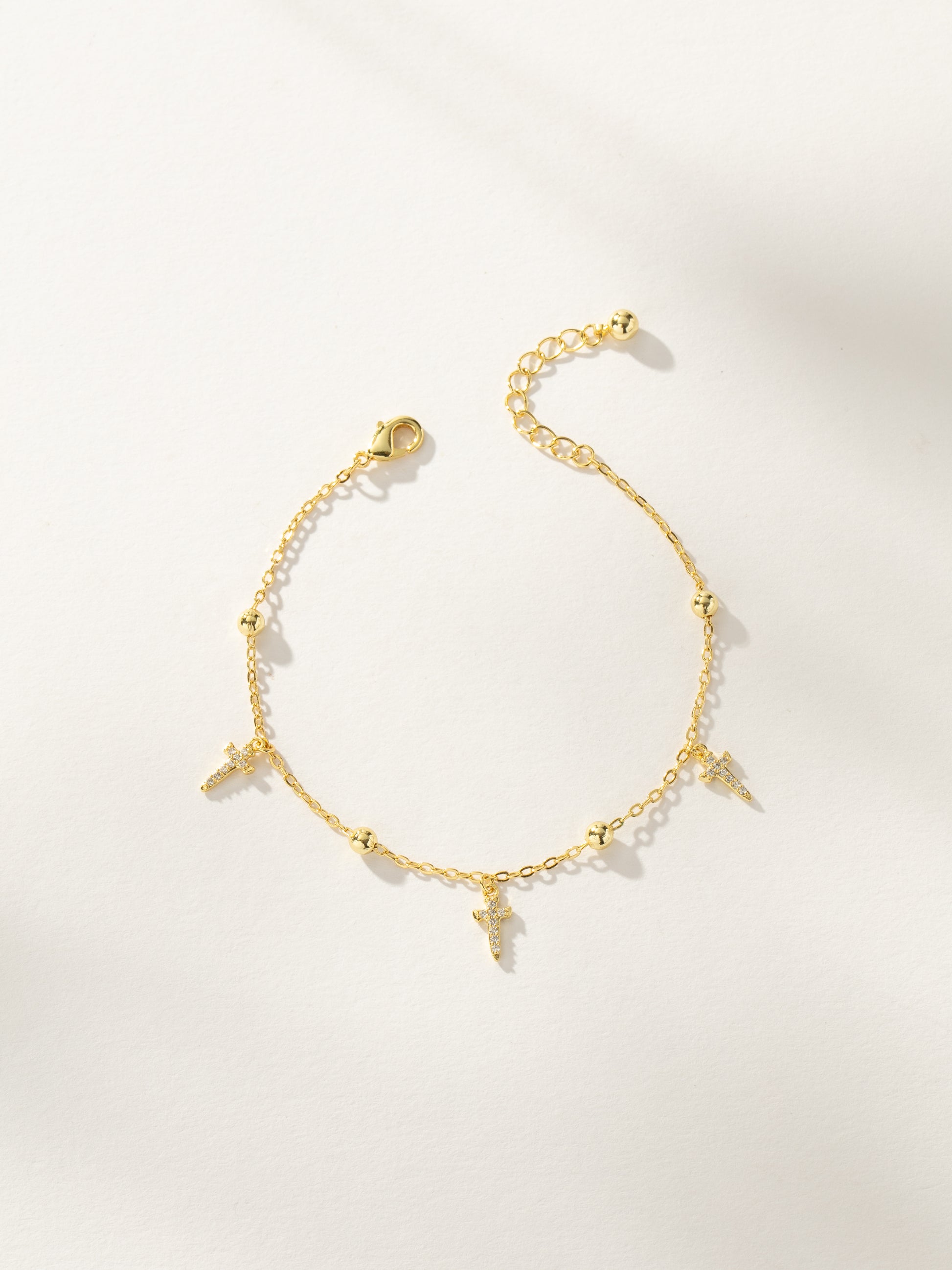 Higher Shine Cross and Chain Bracelet | Gold | Product Image | Uncommon James