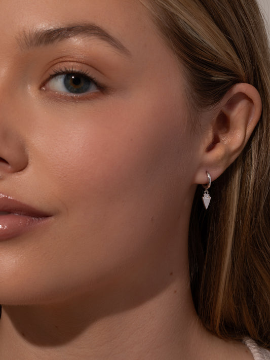 Limitless Huggie Earrings | Silver | Product Image | Uncommon James