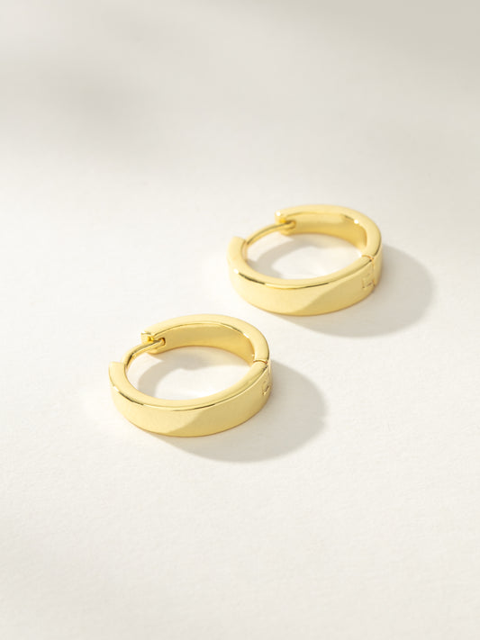 Lose My Number Hoop Earrings | Gold | Product Image | Uncommon James